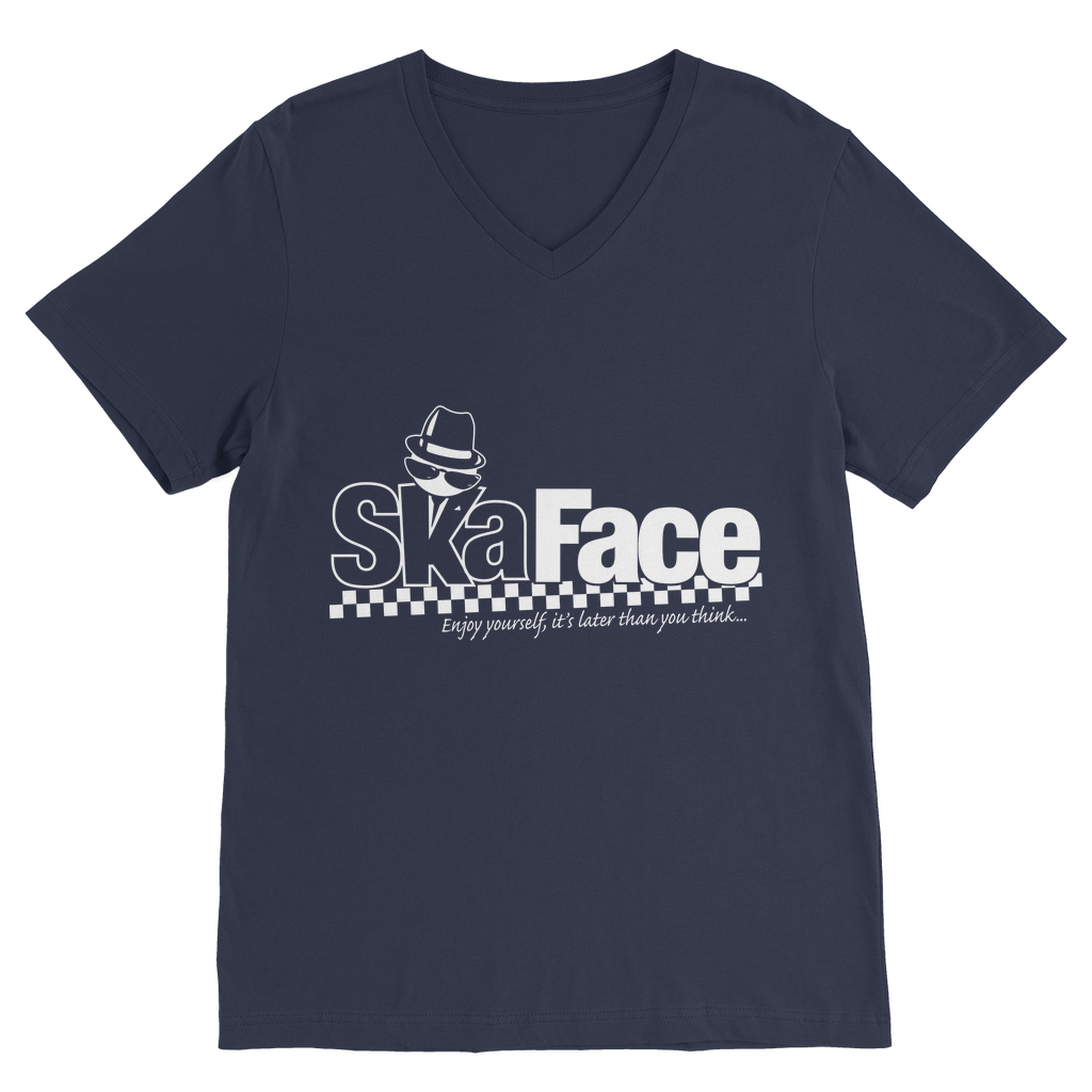 Ska Face Premium V-Neck T-Shirt
