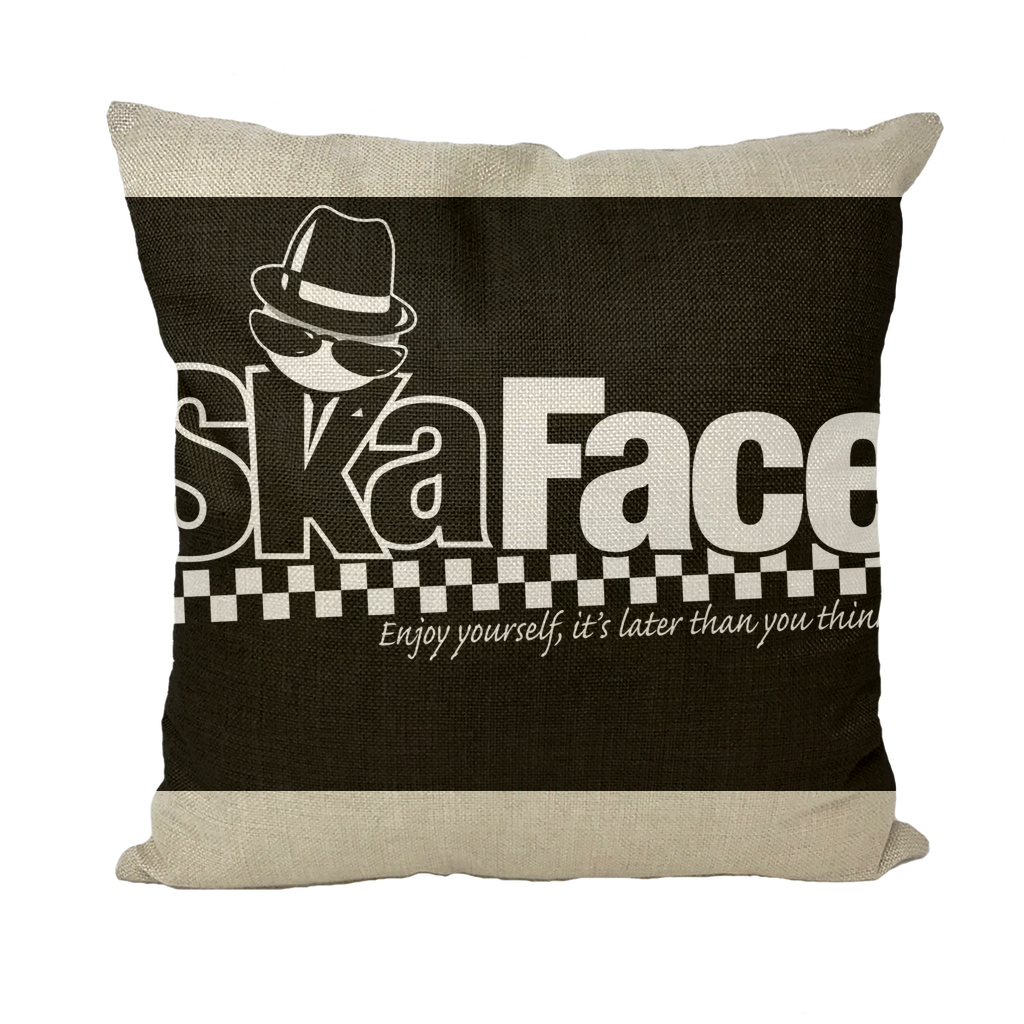 Ska Face Throw Pillows