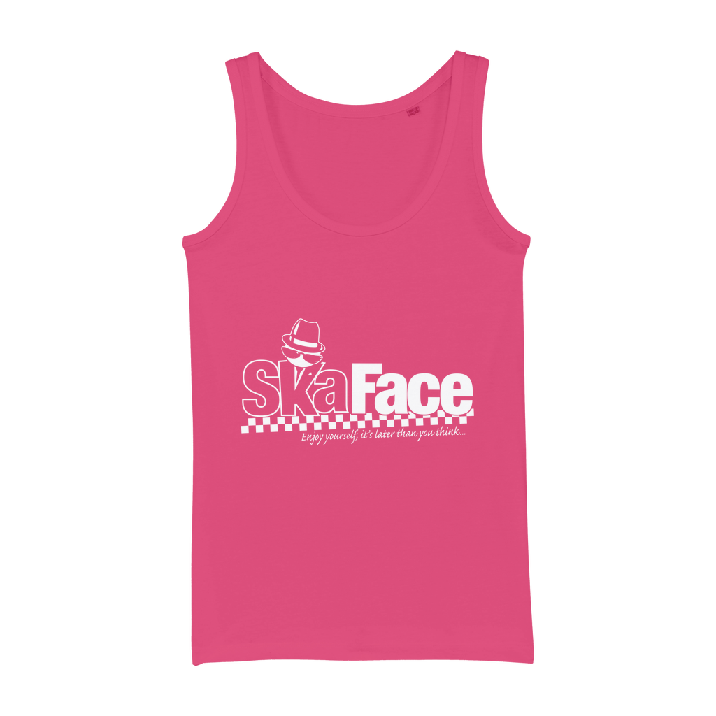 Ska Face Organic Jersey Womens Tank Top