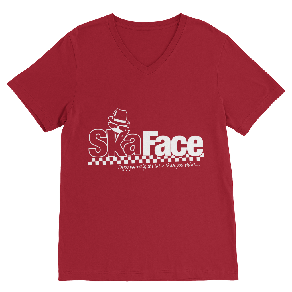 Ska Face Premium V-Neck T-Shirt