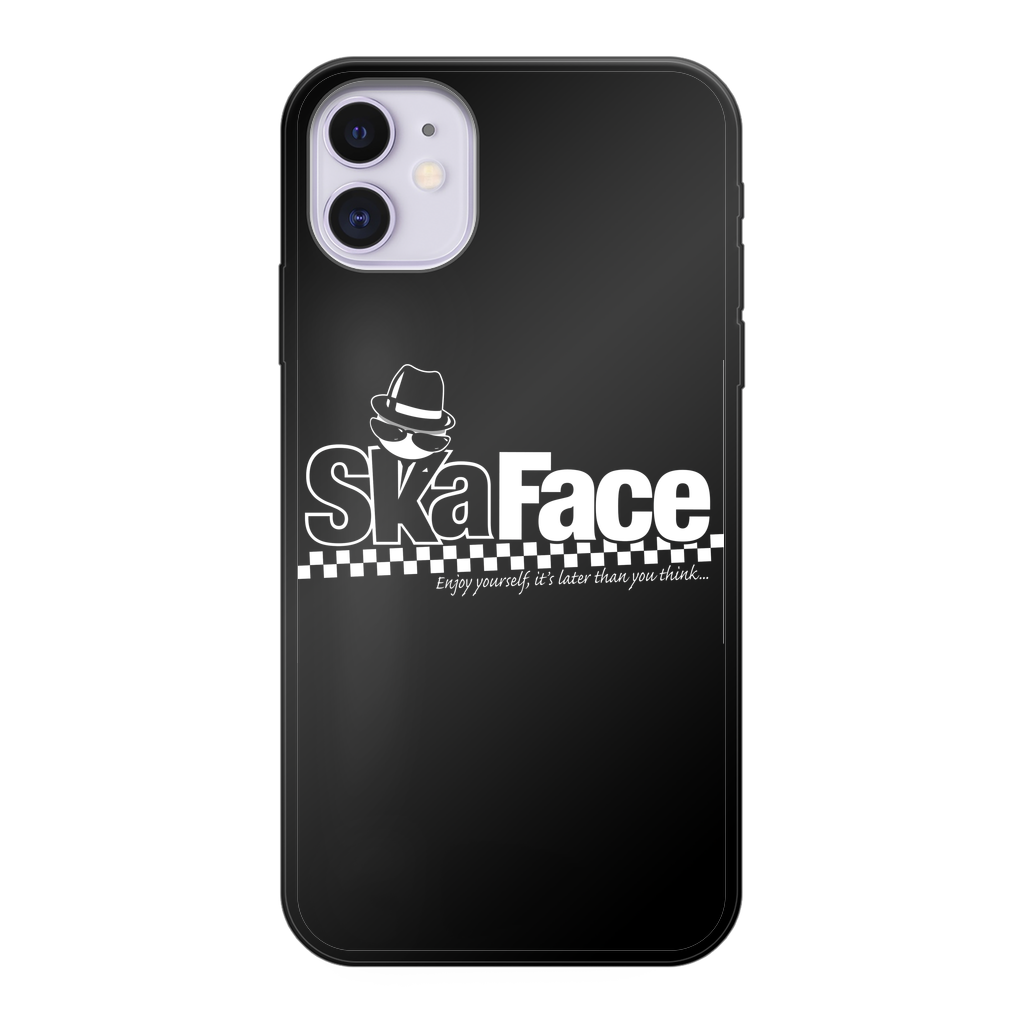 Ska Face Back Printed Black Soft Phone Case