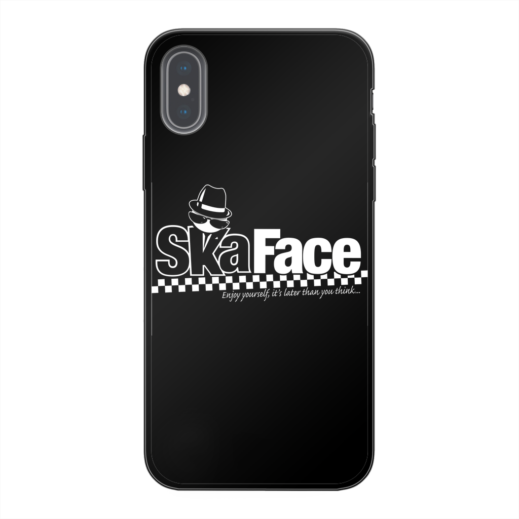 Ska Face Back Printed Black Soft Phone Case