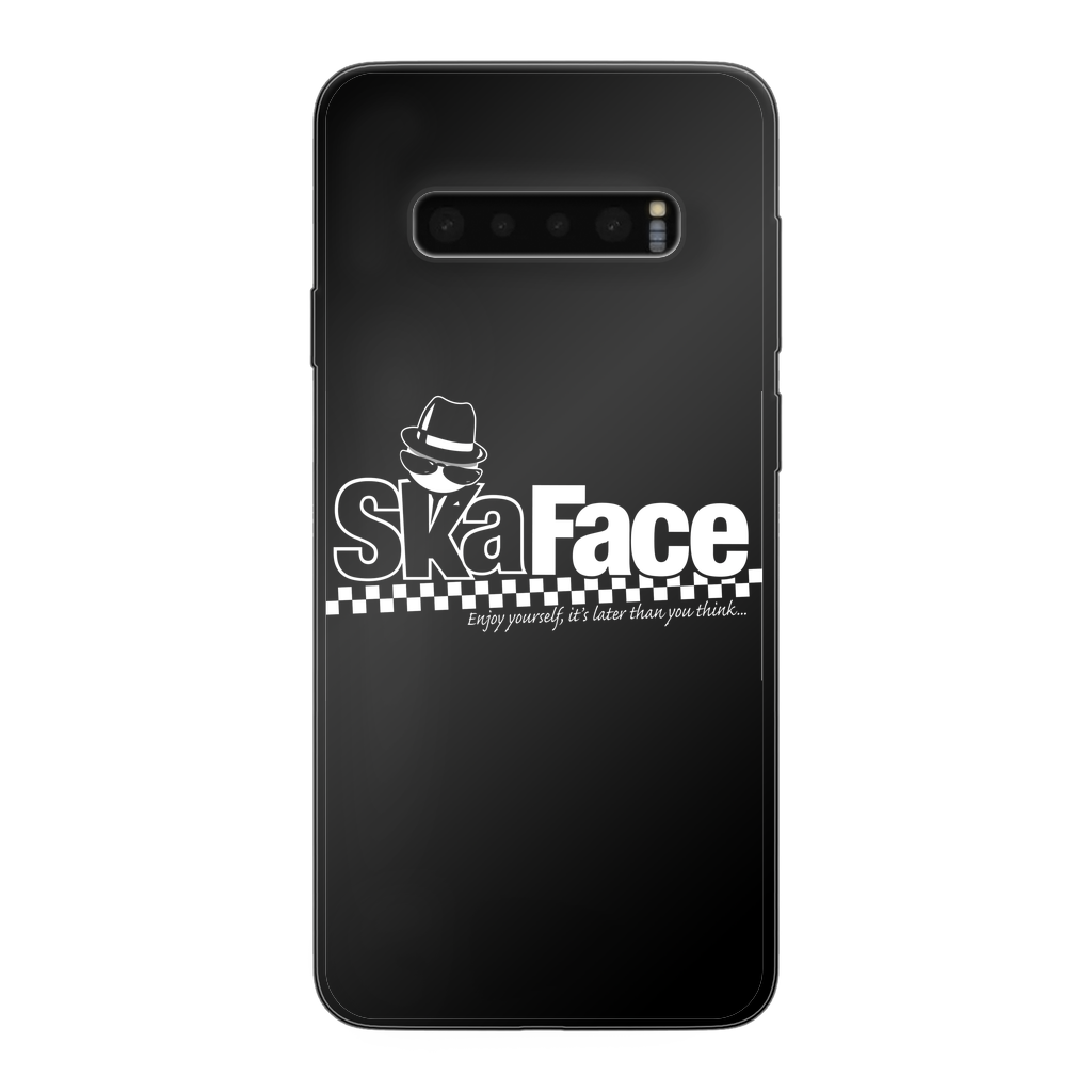 Ska Face Back Printed Black Soft Phone Case