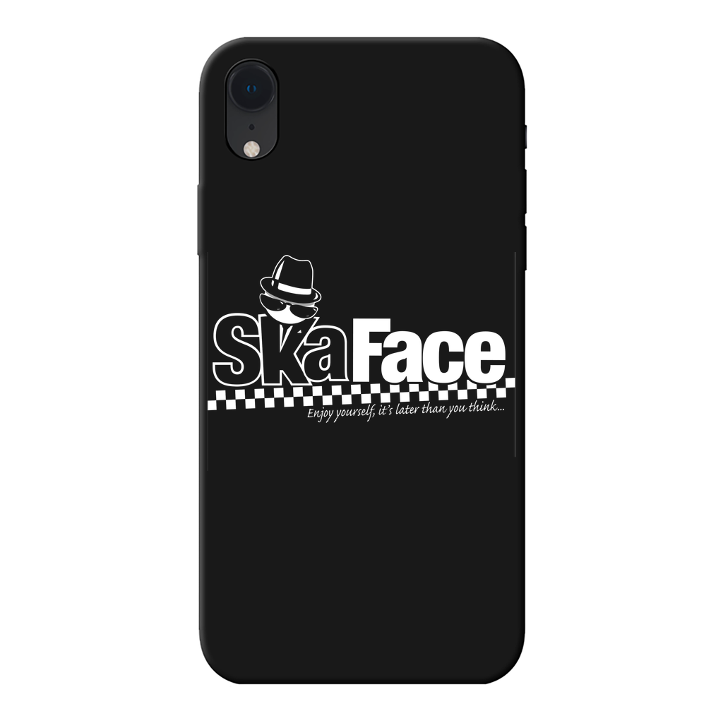 Ska Face Back Printed Black Soft Phone Case