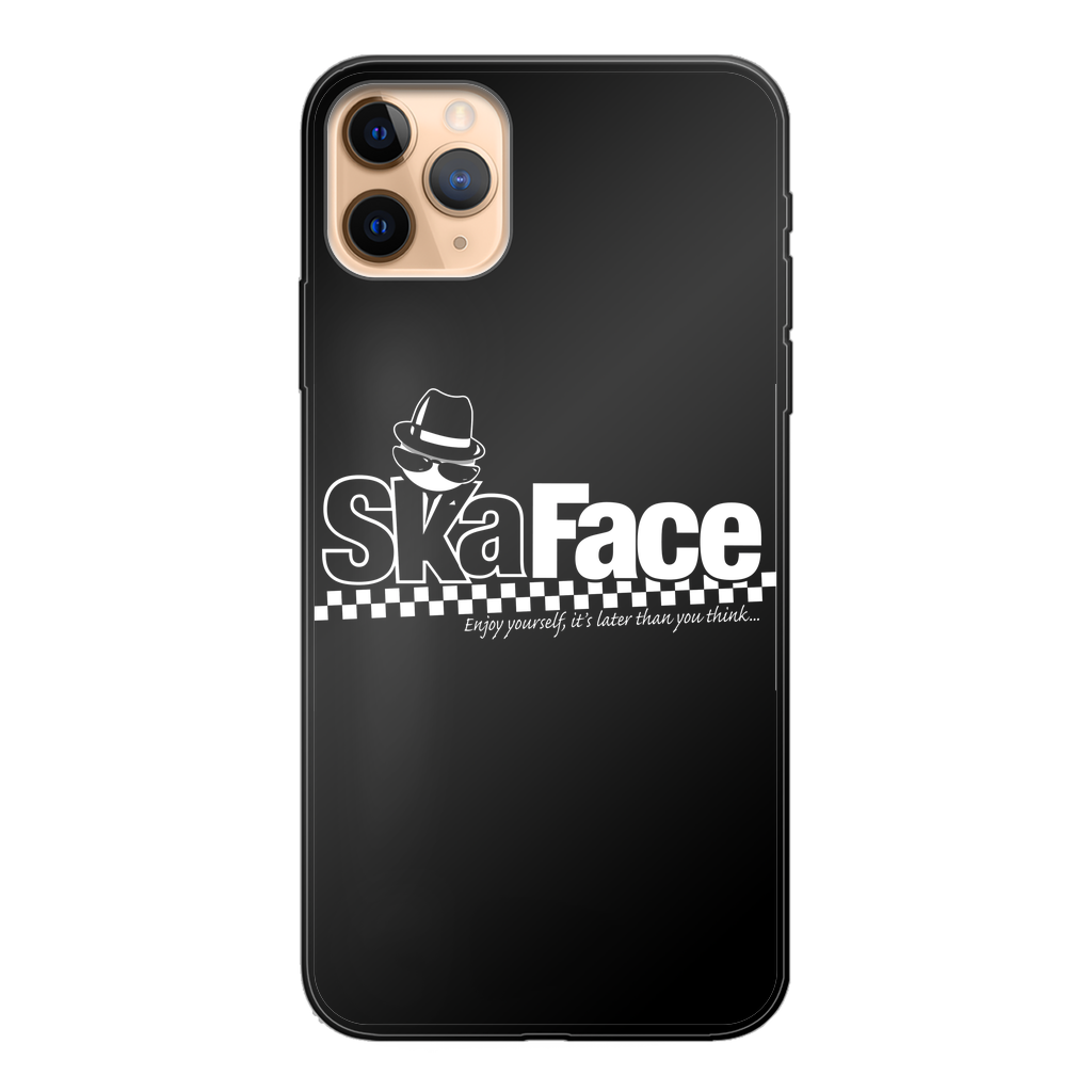 Ska Face Back Printed Black Soft Phone Case