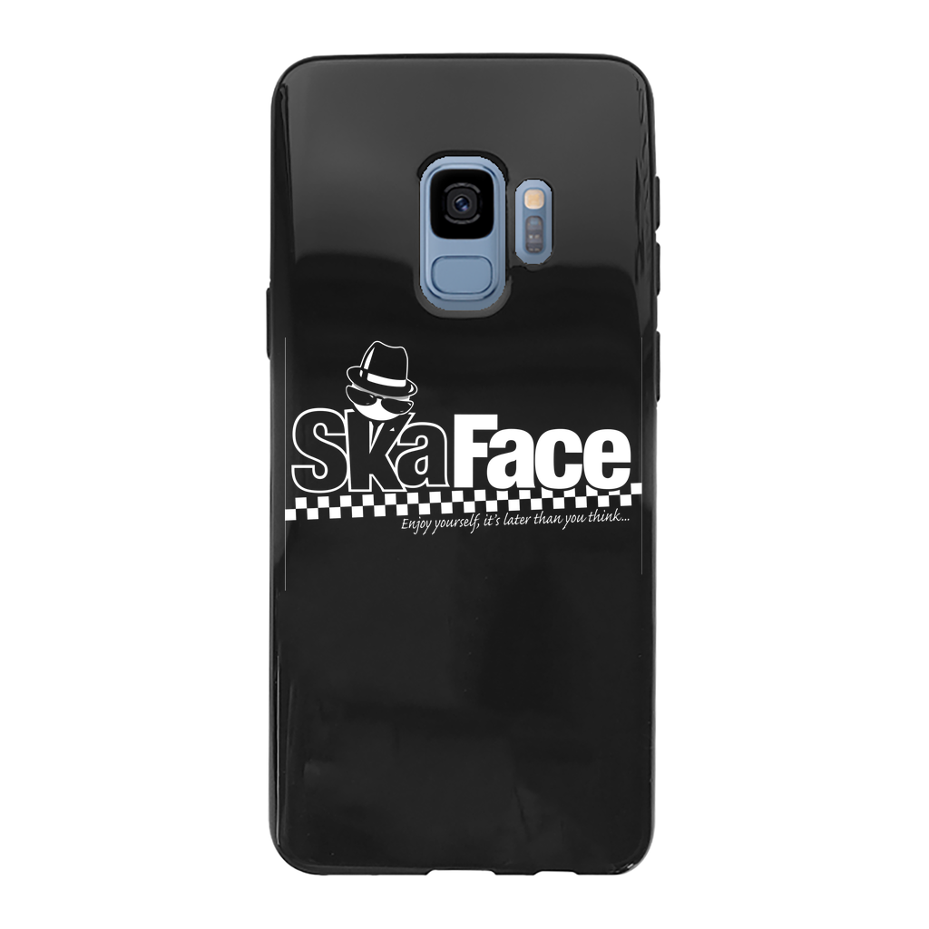 Ska Face Back Printed Black Soft Phone Case