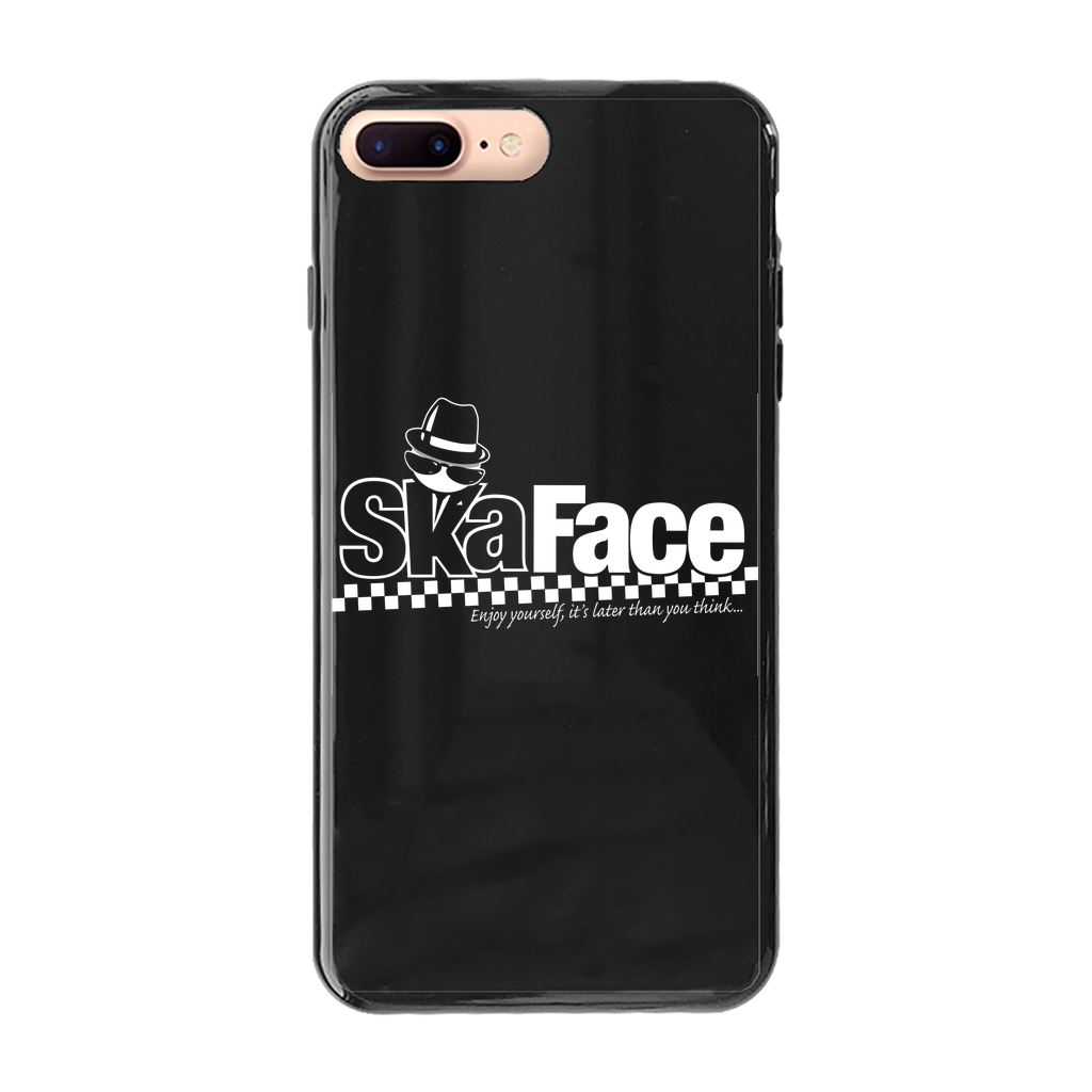 Ska Face Back Printed Black Soft Phone Case