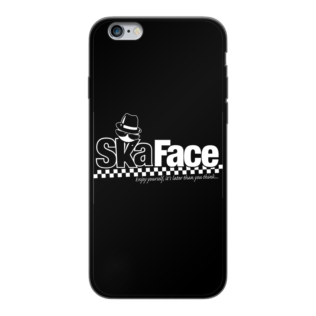 Ska Face Back Printed Black Soft Phone Case