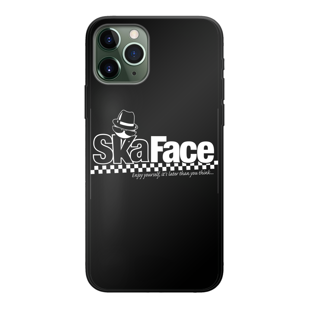 Ska Face Back Printed Black Soft Phone Case