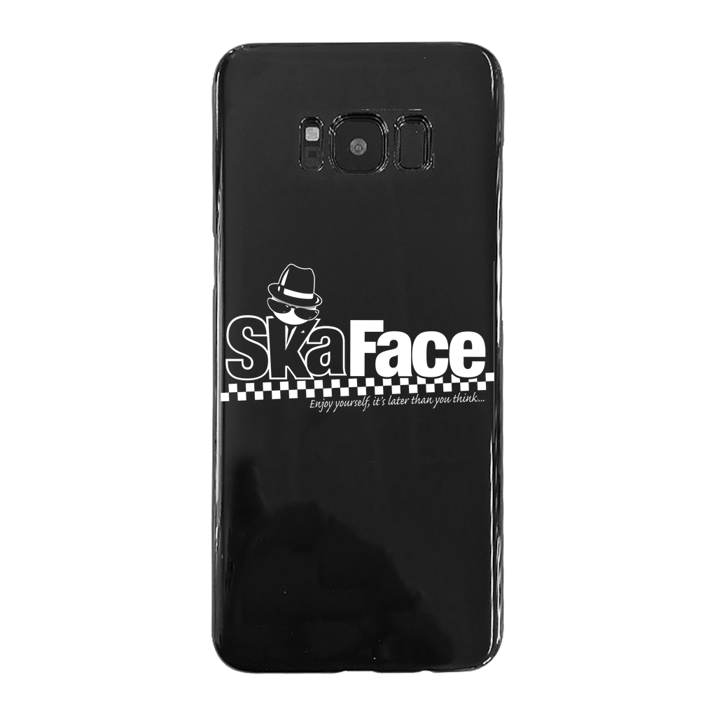 Ska Face Back Printed Black Soft Phone Case