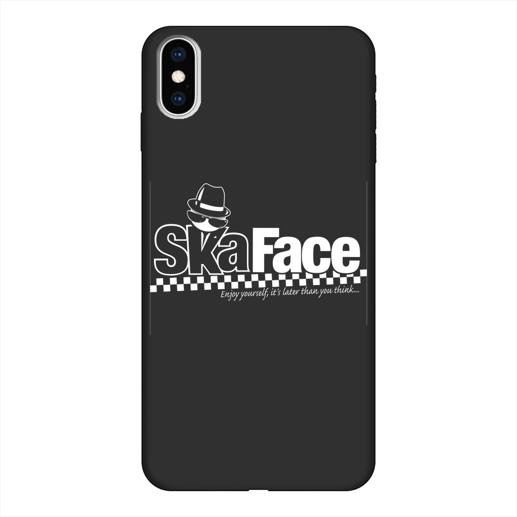 Ska Face Back Printed Black Soft Phone Case